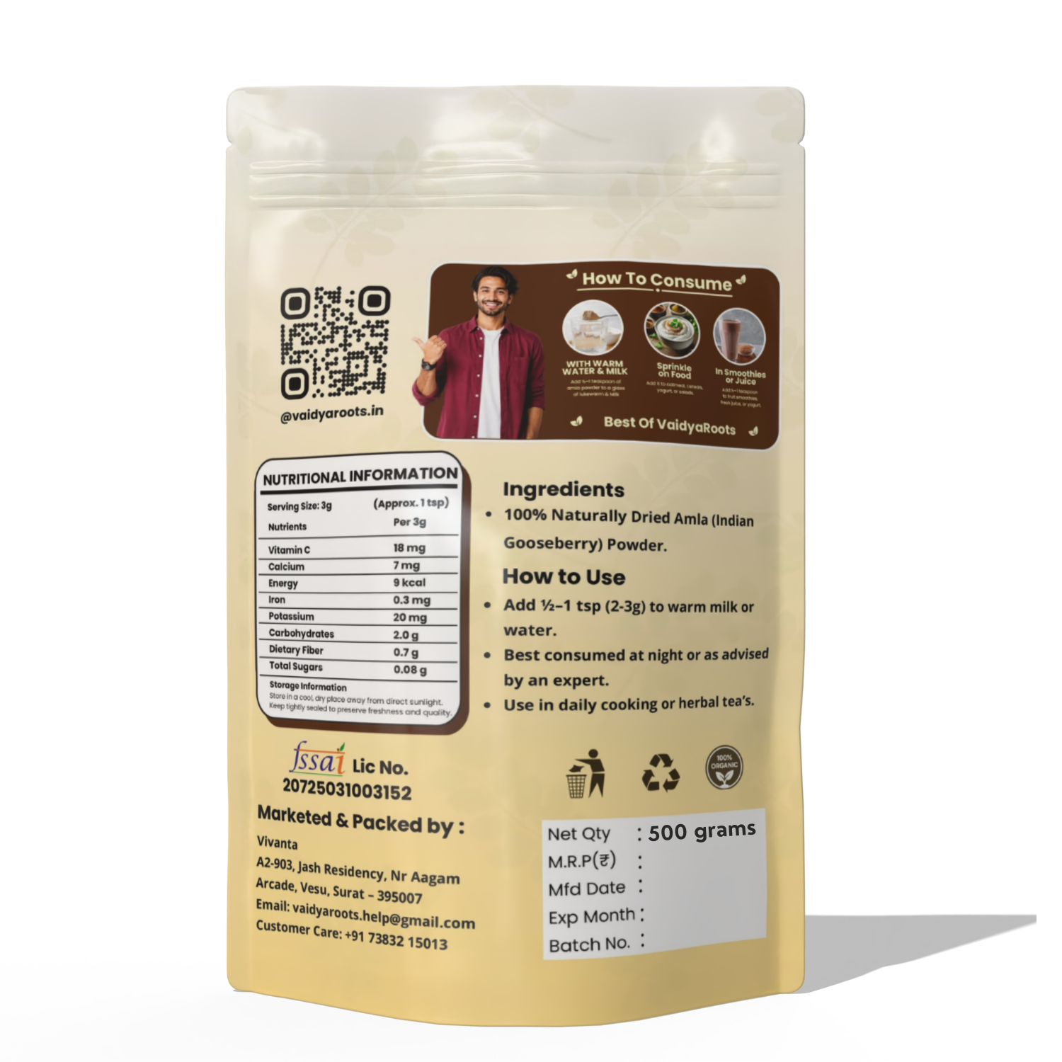 VaidyaRoots Amla Powder View 4