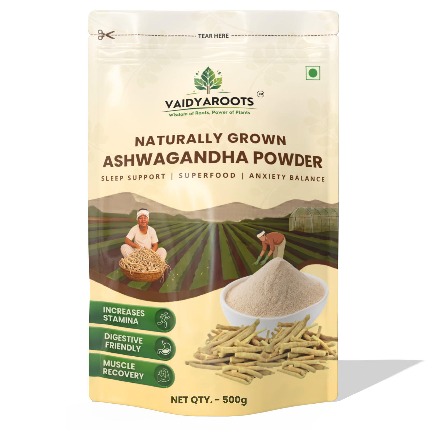 VaidyaRoots Ashwagandha Powder View 3