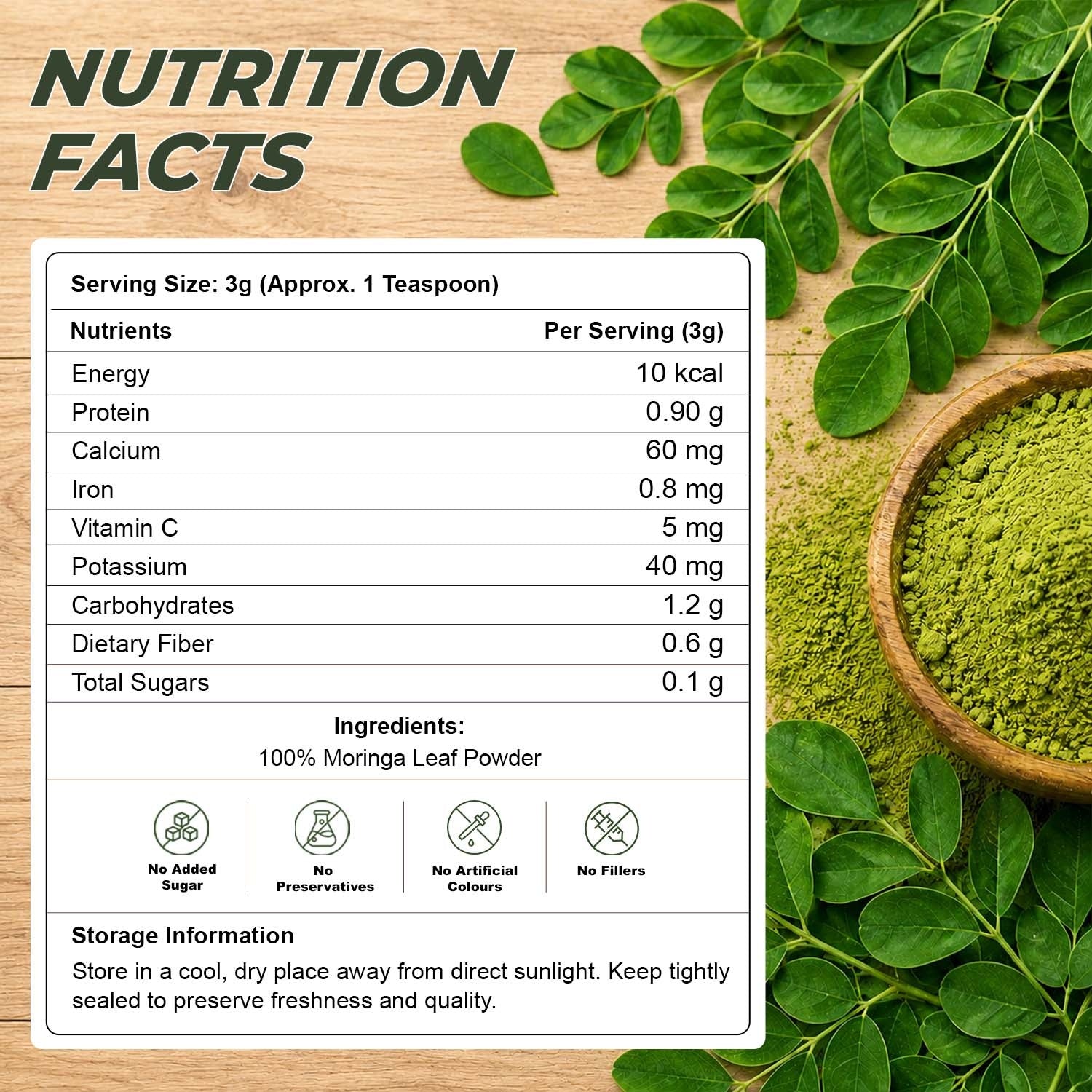 VaidyaRoots Moringa Powder View 7