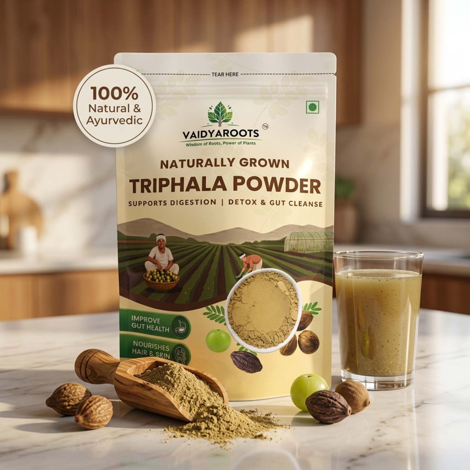 VaidyaRoots Triphala Powder View 7